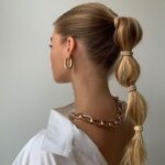 Bubble braid hairstyle